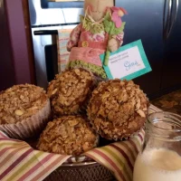 Muffins de Platano con Avena 18 Muffins de Platano con Avena