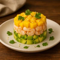 Receta de Tartár de Aguacate y Camarón con Mango: un plato fresco y nutritivo