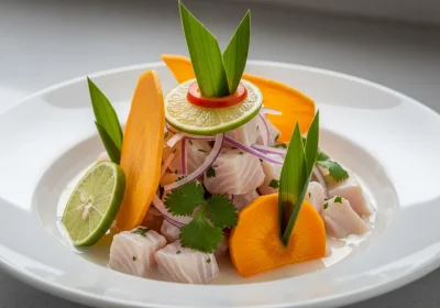 Ceviche clásico peruano con leche de tigre al ají limo 8 Ceviche clásico peruano con leche de tigre al ají limo