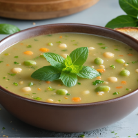 descubre la deliciosa sopa de habas con menta fresca, una receta refrescante y saludable que combina el sabor de las habas tiernas con el toque aromático de la menta. perfecta para disfrutar en cualquier época del año, ¡enriquece tu paladar con este plato tradicional lleno de frescura!