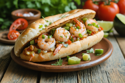 Torta de Camarón con Romeritos