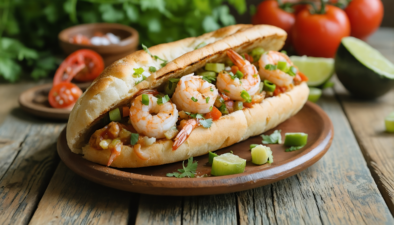Torta de Camarón con Romeritos 15 Shrimp Fritter with Romeritos