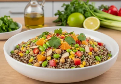 Ensalada de Quinoa con Edamame 8 Ensalada de Quinoa con Edamame