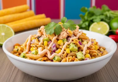 Ensalada de coditos con atún, elote y mayonesa de chipotle 8 Ensalada de coditos con atún, elote y mayonesa de chipotle