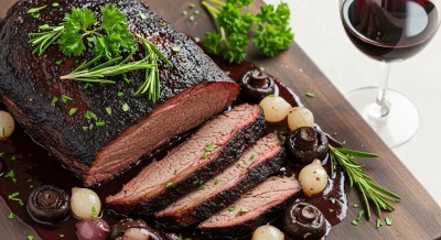 Brisket al vino 2 Brisket al vino