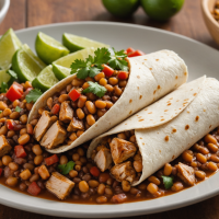descubre cómo preparar deliciosos burritos de pollo y frijol, una receta fácil y rápida para disfrutar de un platillo mexicano lleno de sabor y nutrientes. ¡perfecta para cualquier ocasión!