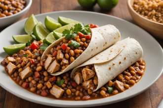 descubre cómo preparar deliciosos burritos de pollo y frijol, una receta fácil y rápida para disfrutar de un platillo mexicano lleno de sabor y nutrientes. ¡perfecta para cualquier ocasión!