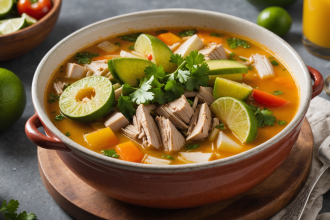 descubre cómo preparar el delicioso caldo tlalpeño, una sopa tradicional mexicana llena de sabor, pollo, verduras y chipotle. ¡sorprende a tu familia con esta receta fácil y nutritiva!