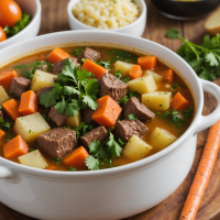 disfruta de una receta tradicional de caldo de res con verduras, perfecta para compartir en familia. sabor casero, ingredientes frescos y preparación fácil. ¡ideal para los días fríos!