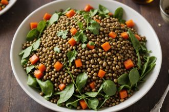 descubre cómo preparar una deliciosa ensalada tibia de lentejas, perfecta para una comida saludable y fácil. una receta nutritiva, llena de sabor y lista en pocos minutos.
