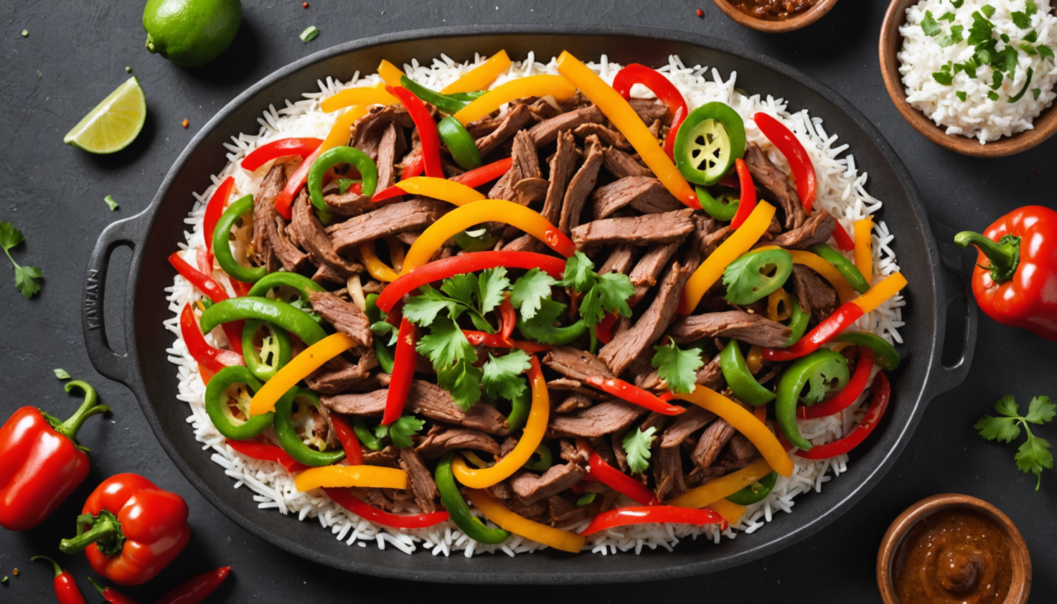 discover how to prepare delicious oriental-style beef fajitas, with exotic flavors and easy to make at home. perfect for sharing and surprising your family.