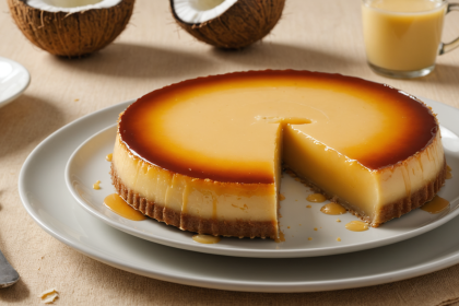 descubre cómo preparar un delicioso flan de coco sin horno, fácil y rápido. disfruta de este postre cremoso con sabor tropical ideal para cualquier ocasión.