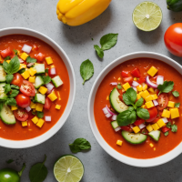 descubre una versión refrescante y exótica del gazpacho tradicional con frutas tropicales. ideal para los días calurosos, esta receta fácil y saludable sorprenderá a tu paladar con sabores únicos y vibrantes.