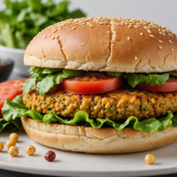 descubre cómo preparar una hamburguesa vegetariana de garbanzo, deliciosa y saludable. ideal para quienes buscan una opción nutritiva, fácil y llena de sabor para sus comidas.