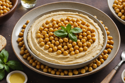 descubre cómo preparar un delicioso hummus de garbanzo casero, cremoso y saludable, perfecto para acompañar tus aperitivos o como dip nutritivo. ¡fácil, rápido y lleno de sabor mediterráneo!