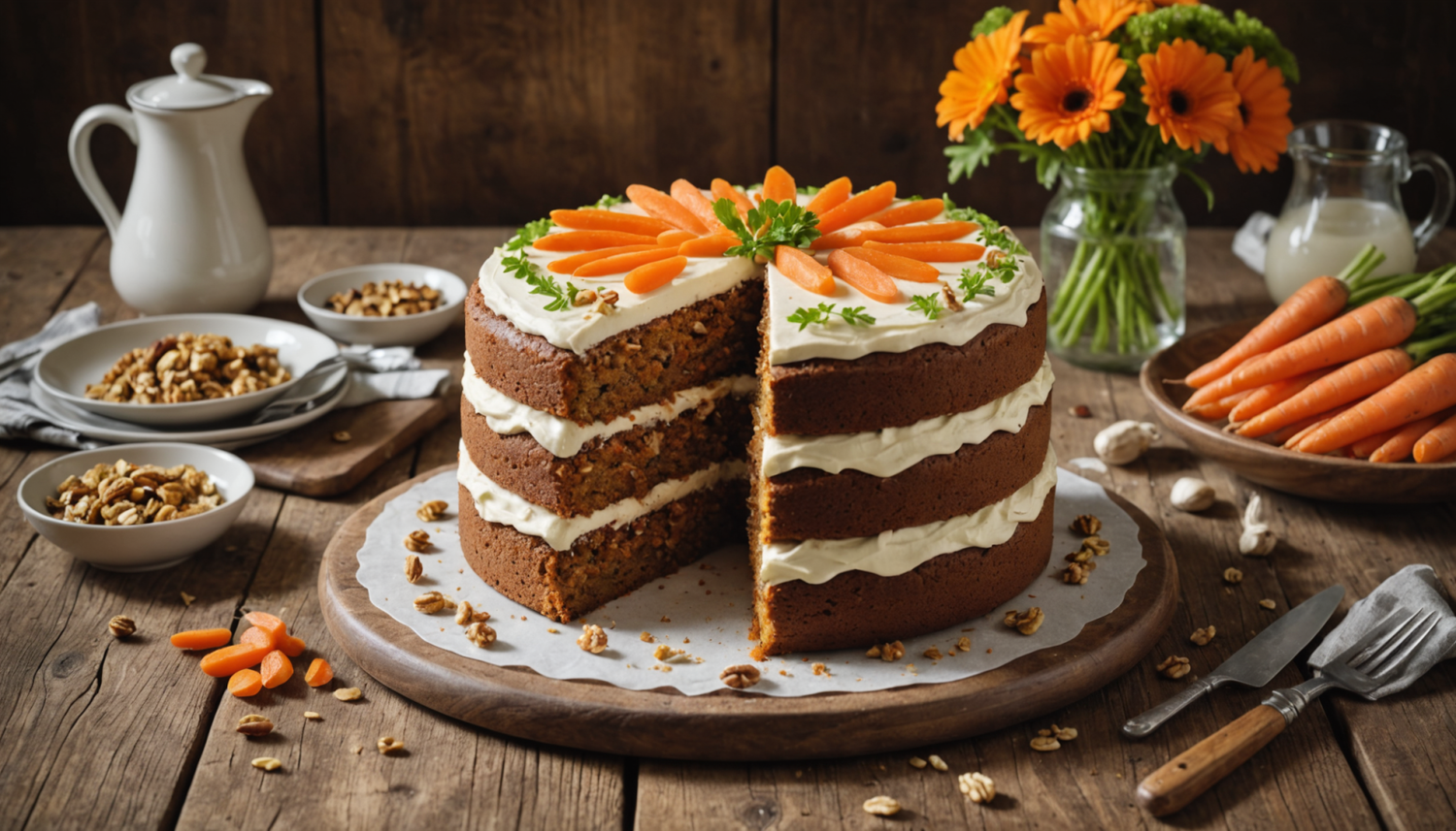 discover how to prepare a delicious healthy carrot cake, ideal for taking care of yourself without giving up flavor. easy recipe, natural ingredients and perfect for any occasion.