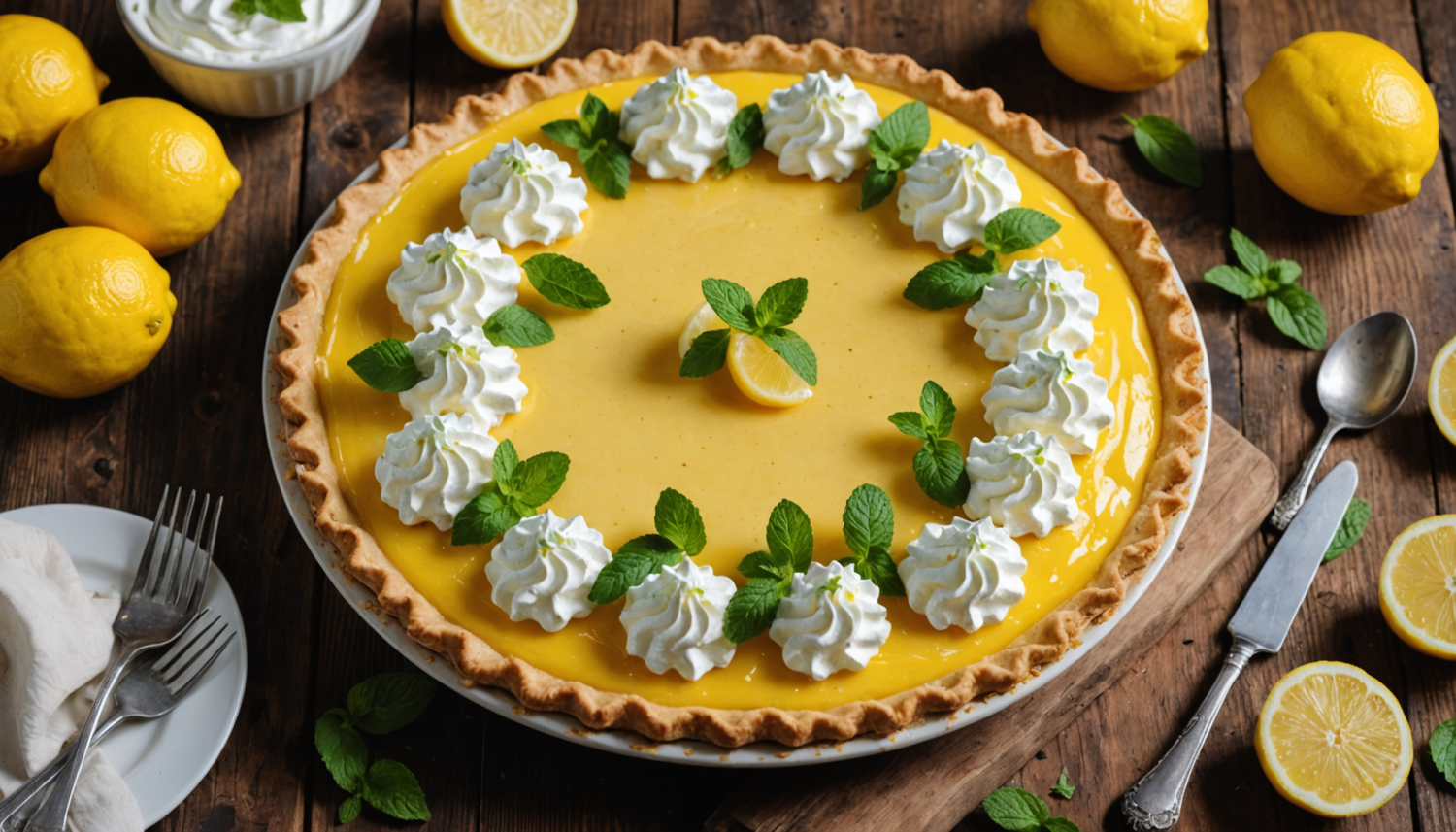 Discover how to prepare a delicious no-bake lemon pie, easy and quick. Ideal for fresh and perfect desserts for any occasion. Surprise your family with this simple and creamy recipe!