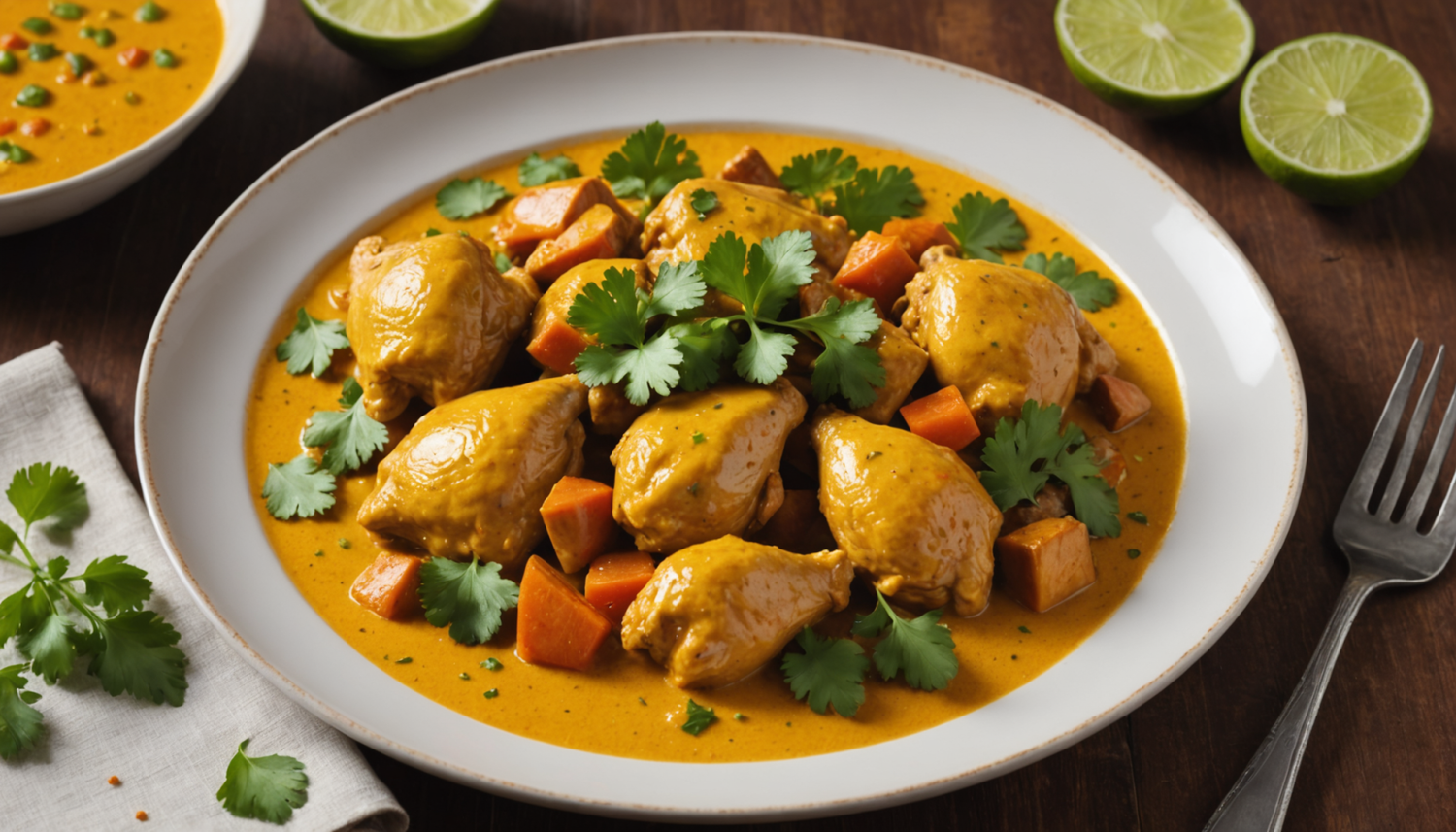 discover how to prepare a delicious coconut curry chicken, an easy recipe full of exotic flavor. perfect for surprising your family with a creamy and aromatic dish.