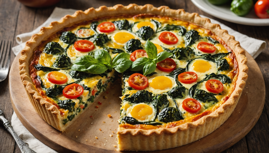 descubre cómo preparar una deliciosa quiche rústica de verduras, perfecta para cualquier ocasión. una receta fácil, saludable y llena de sabor, ideal para amantes de la cocina casera y las comidas ligeras.