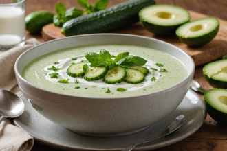 descubre cómo preparar una refrescante sopa fría de pepino y yogur, ideal para los días calurosos de verano. fácil, saludable y llena de sabor mediterráneo.