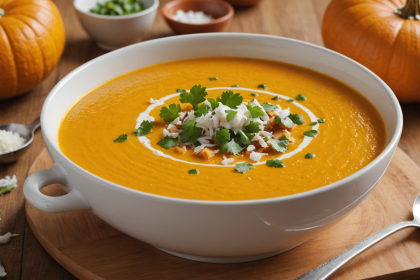 descubre cómo preparar una deliciosa sopa de calabaza y coco, una receta cremosa, saludable y llena de sabor exótico, perfecta para disfrutar en cualquier época del año. ¡sorprende a tu familia con este plato fácil y nutritivo!