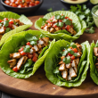 descubre cómo preparar deliciosos tacos de lechuga con pollo, una opción ligera, saludable y llena de sabor, perfecta para tus comidas rápidas y nutritivas.