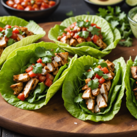 descubre cómo preparar deliciosos tacos de lechuga con pollo, una opción ligera, saludable y llena de sabor, perfecta para tus comidas rápidas y nutritivas.