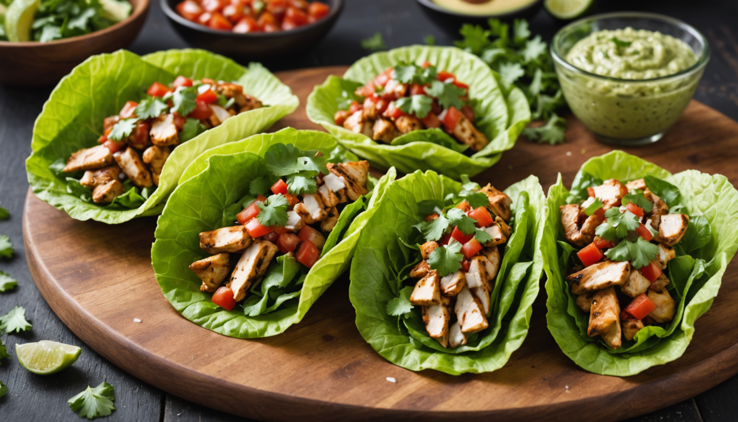 discover how to prepare delicious lettuce tacos with chicken, a light, healthy, and flavorful option, perfect for your quick and nutritious meals.