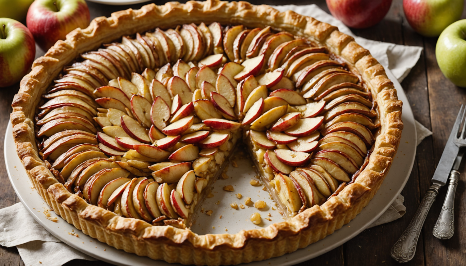 discover how to prepare a delicious rustic apple tart with this easy and traditional recipe. ideal to surprise on any occasion with a homemade dessert full of flavor.