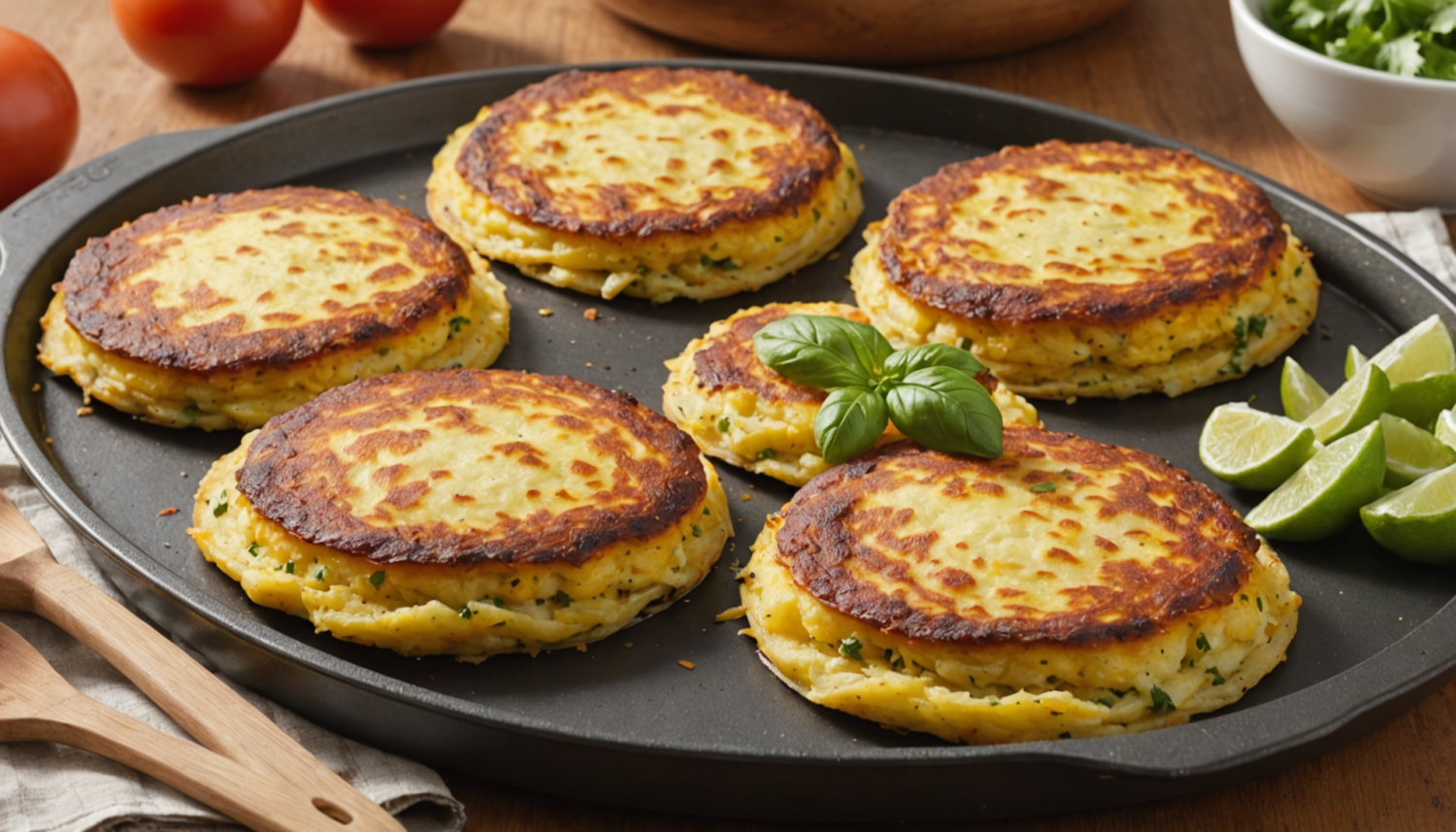discover how to prepare delicious baked potato pancakes, an easy, healthy and perfect option to accompany any meal. ideal for the whole family!