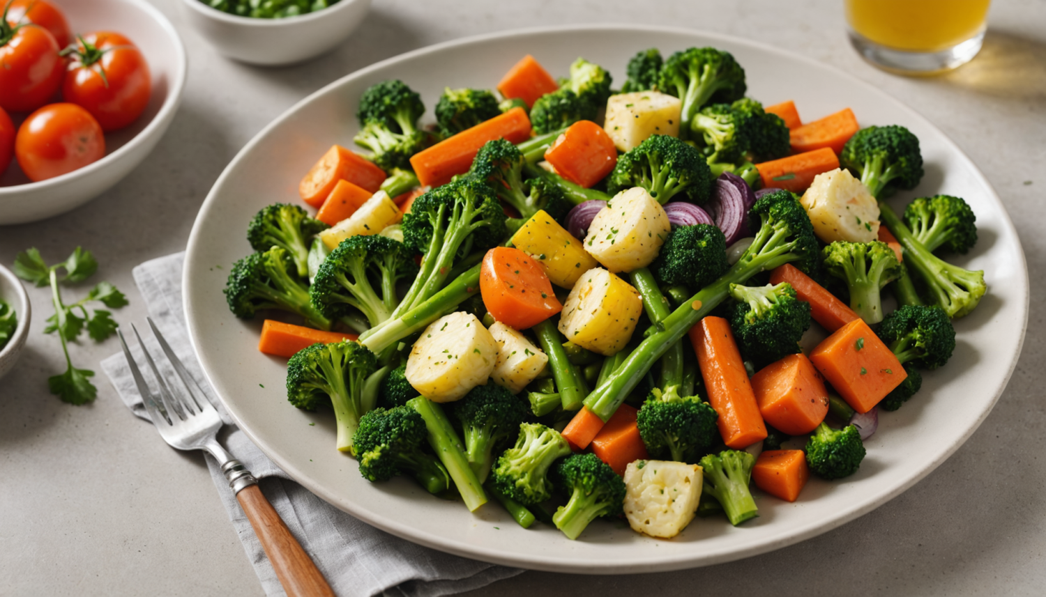 discover how to prepare steamed vegetables with a delicious vinaigrette. a healthy, easy and flavorful recipe to accompany your meals or enjoy as a main dish.