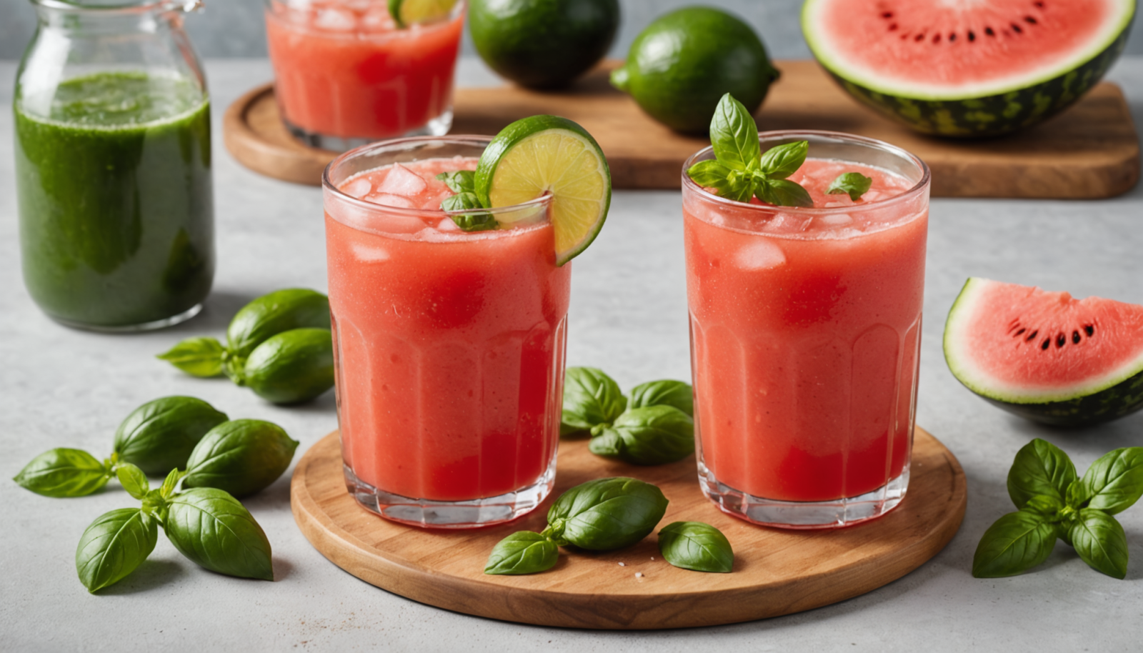 Agua Fresca de Sandía, Pepino y Albahaca 4 refrescante receta de agua fresca de sandía, pepino y albahaca, perfecta para los días calurosos. descubre cómo preparar esta bebida saludable, natural y llena de sabor.