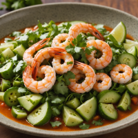 descubre cómo preparar un delicioso aguachile rojo de camarón, una receta tradicional mexicana con camarones frescos, chile rojo, limón y condimentos. ideal para sorprender en reuniones y disfrutar de sabores auténticos y refrescantes.
