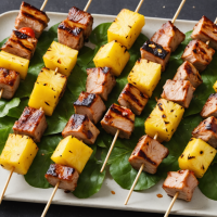 descubre cómo preparar brochetas tropicales de cerdo y piña, una receta fácil, deliciosa y refrescante ideal para asar en tus reuniones de verano. ¡sabor exótico en cada bocado!