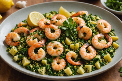 descubre cómo preparar camarones al ajillo con un toque fresco de gremolata de limón. una receta fácil, sabrosa y perfecta para sorprender en cualquier ocasión.