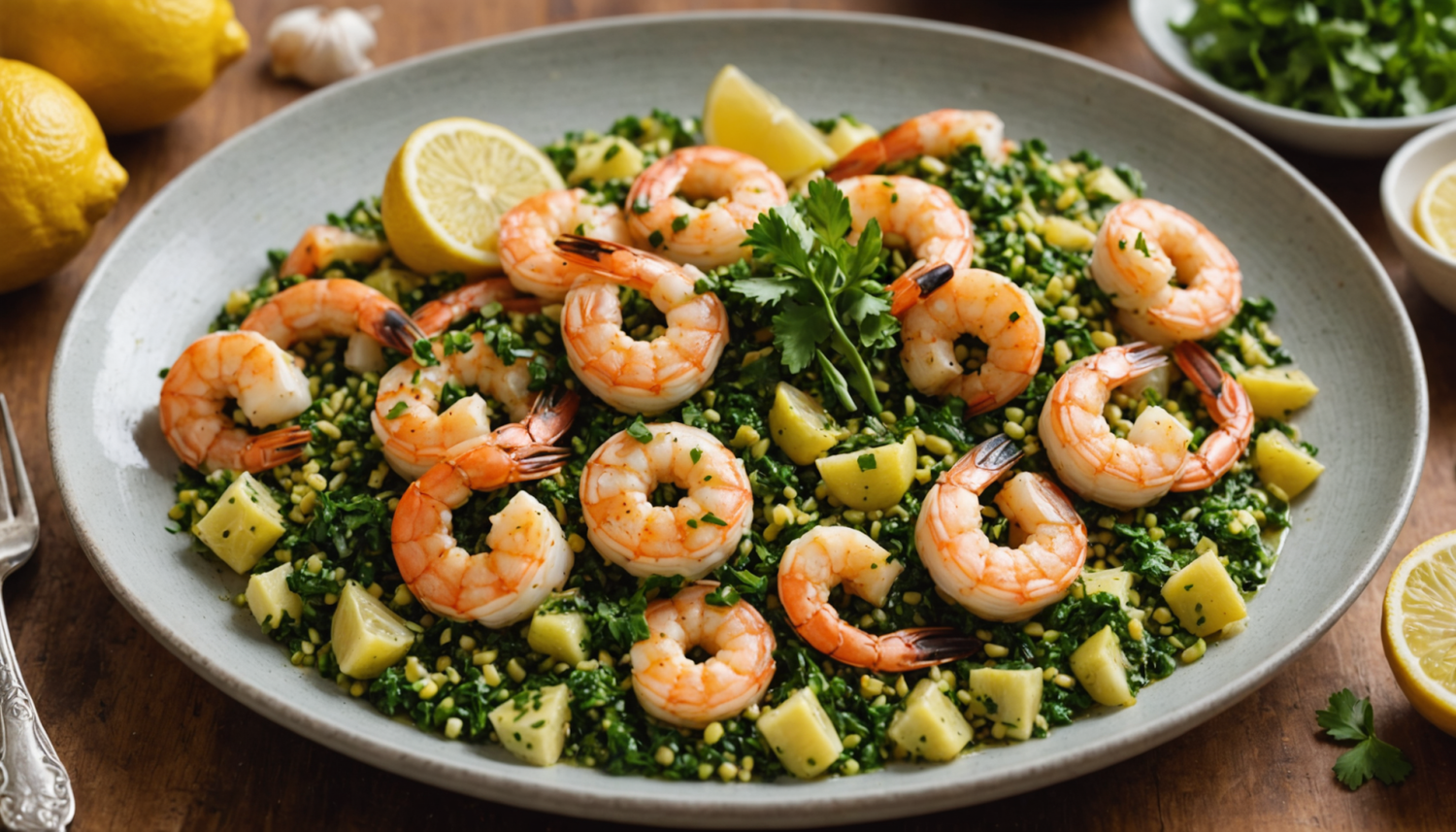 discover how to prepare garlic shrimp with a fresh touch of lemon gremolata. an easy, tasty, and perfect recipe to surprise on any occasion.