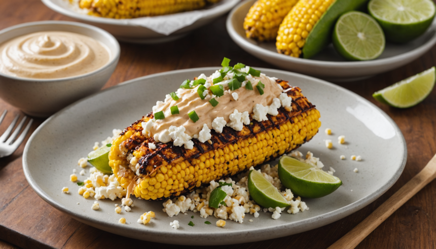 descubre cómo preparar elote a la parrilla con una deliciosa mayonesa de chipotle y queso cotija. una receta fácil, perfecta para tus parrilladas y reuniones, llena de sabor mexicano auténtico.