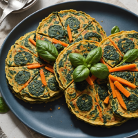 descubre cómo preparar unas deliciosas tortitas de espinaca y zanahoria al horno, una receta saludable, fácil y perfecta para toda la familia. ideal como plato principal o acompañamiento.