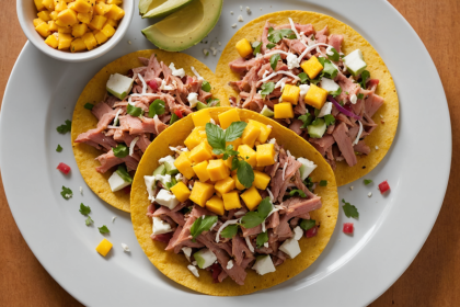 descubre una receta fresca y saludable de tostadas de jícama con atún fresco y mango. ideal para un almuerzo ligero y lleno de sabor tropical. ¡sorprende a tu paladar con esta combinación única!