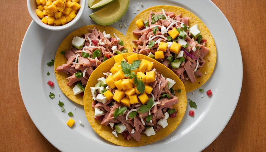 descubre una receta fresca y saludable de tostadas de jícama con atún fresco y mango. ideal para un almuerzo ligero y lleno de sabor tropical. ¡sorprende a tu paladar con esta combinación única!