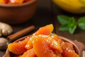 Dulce de Papaya (Tabasco) – receta tradicional mexicana preparada por Gina Whitley