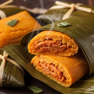 Tamales Veracruzanos De Puerco Con Chile Color Cf