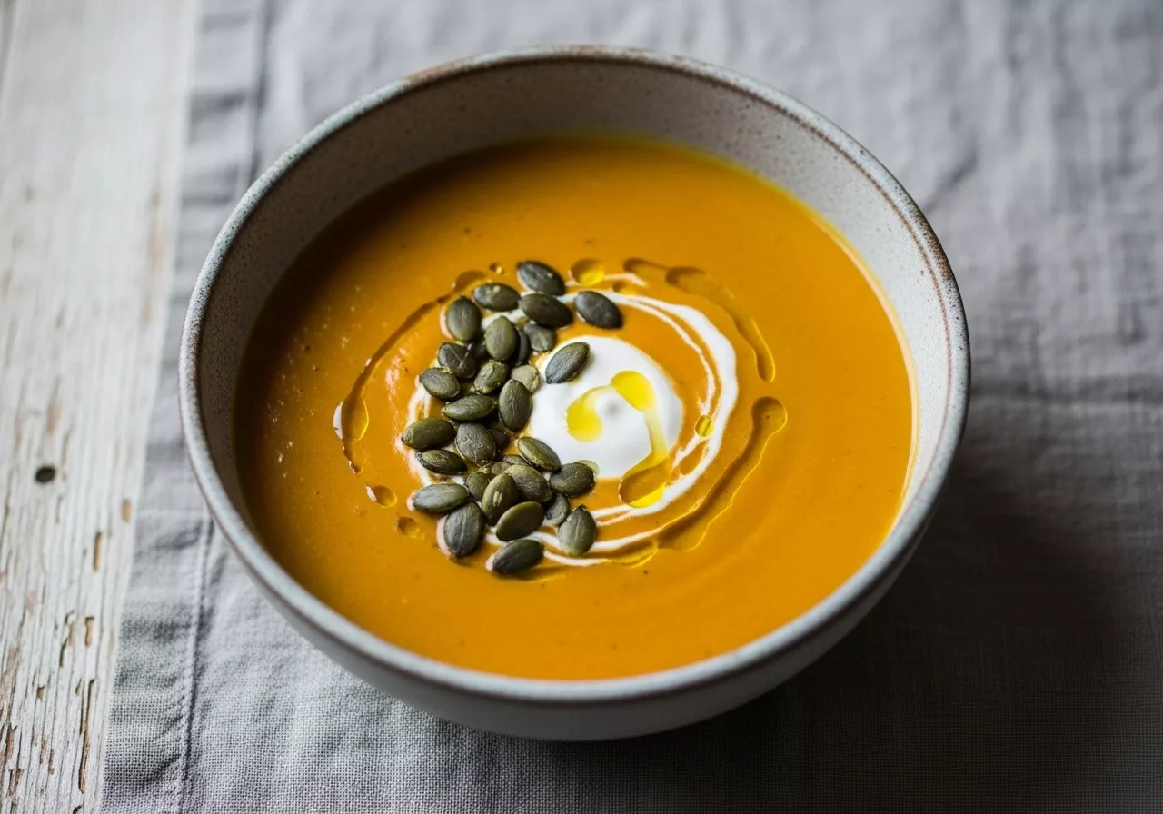 Roasted Winter Squash Cream With Miso Bl B5a