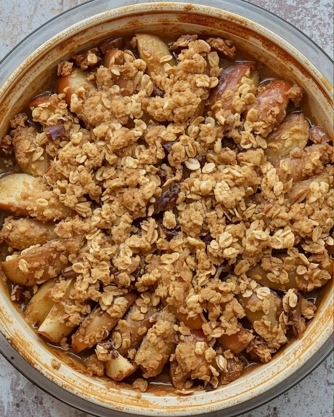 Image of Apple Oat Crumble served on a plate