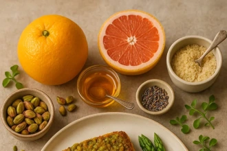 Filete De Robalo En Costra De Pistache Con Salsa D 5d