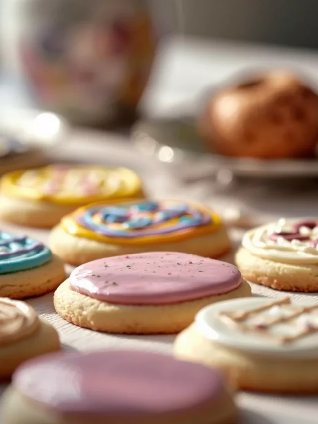 Imagen de Galletas de mantequilla decoradas servida en plato