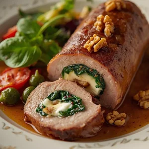 Imagen de Lomo de cerdo relleno de espinacas