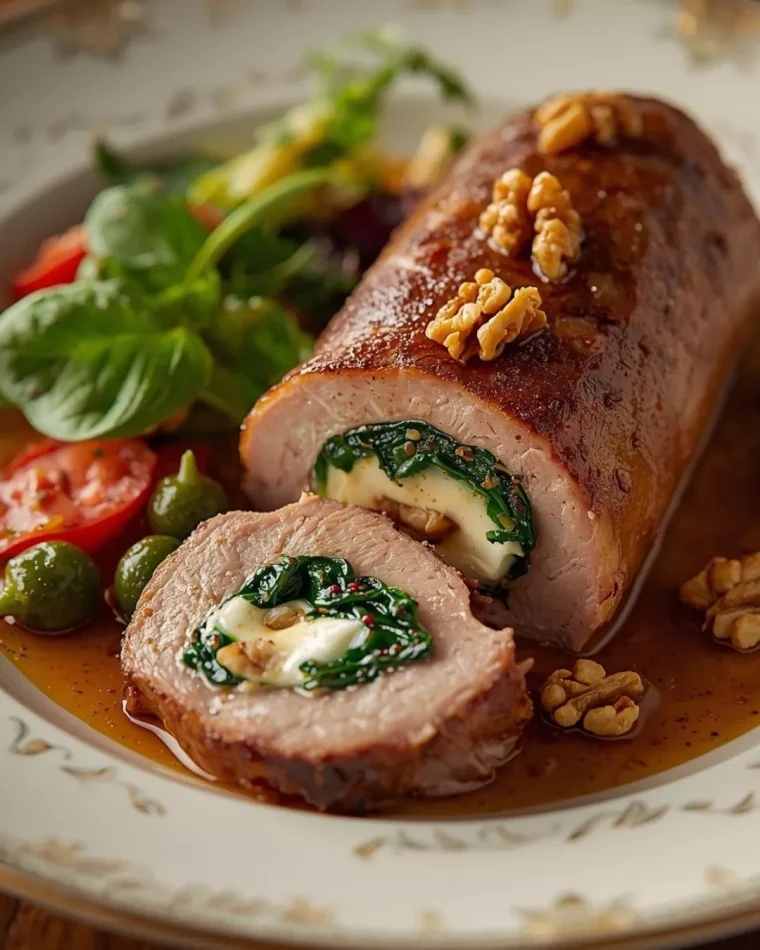 Imagen de Lomo de cerdo relleno de espinacas