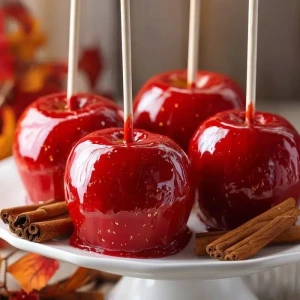 Manzanas Confitadas al Vino Tinto y Canela