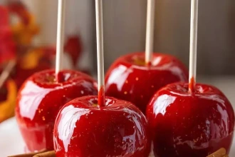 Manzanas Confitadas al Vino Tinto y Canela